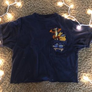 Winnie The Pooh Cropped Embroidered T-Shirt